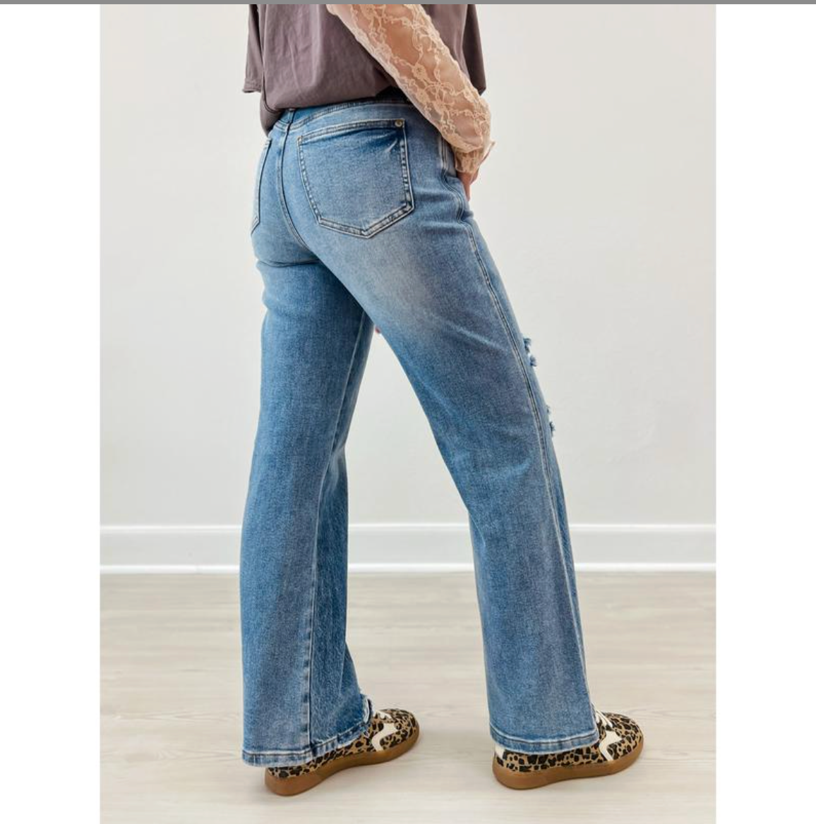 Blue Mid-Rise Jeans